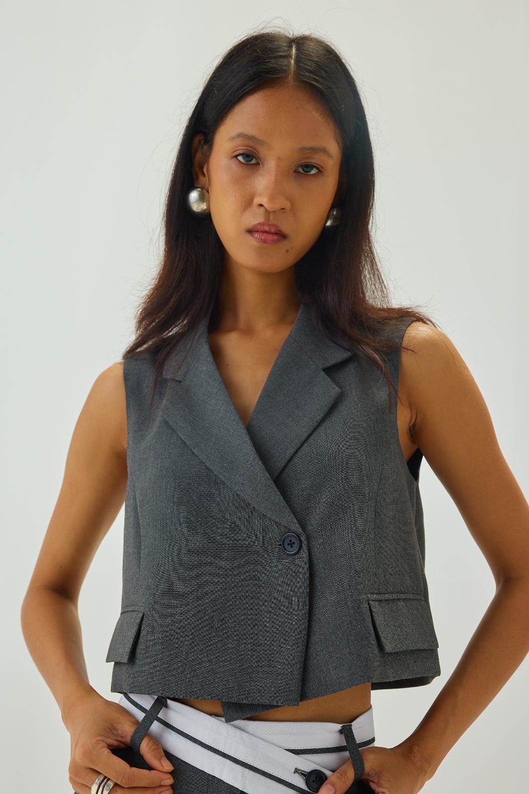 Tyra Waistcoat Grey
