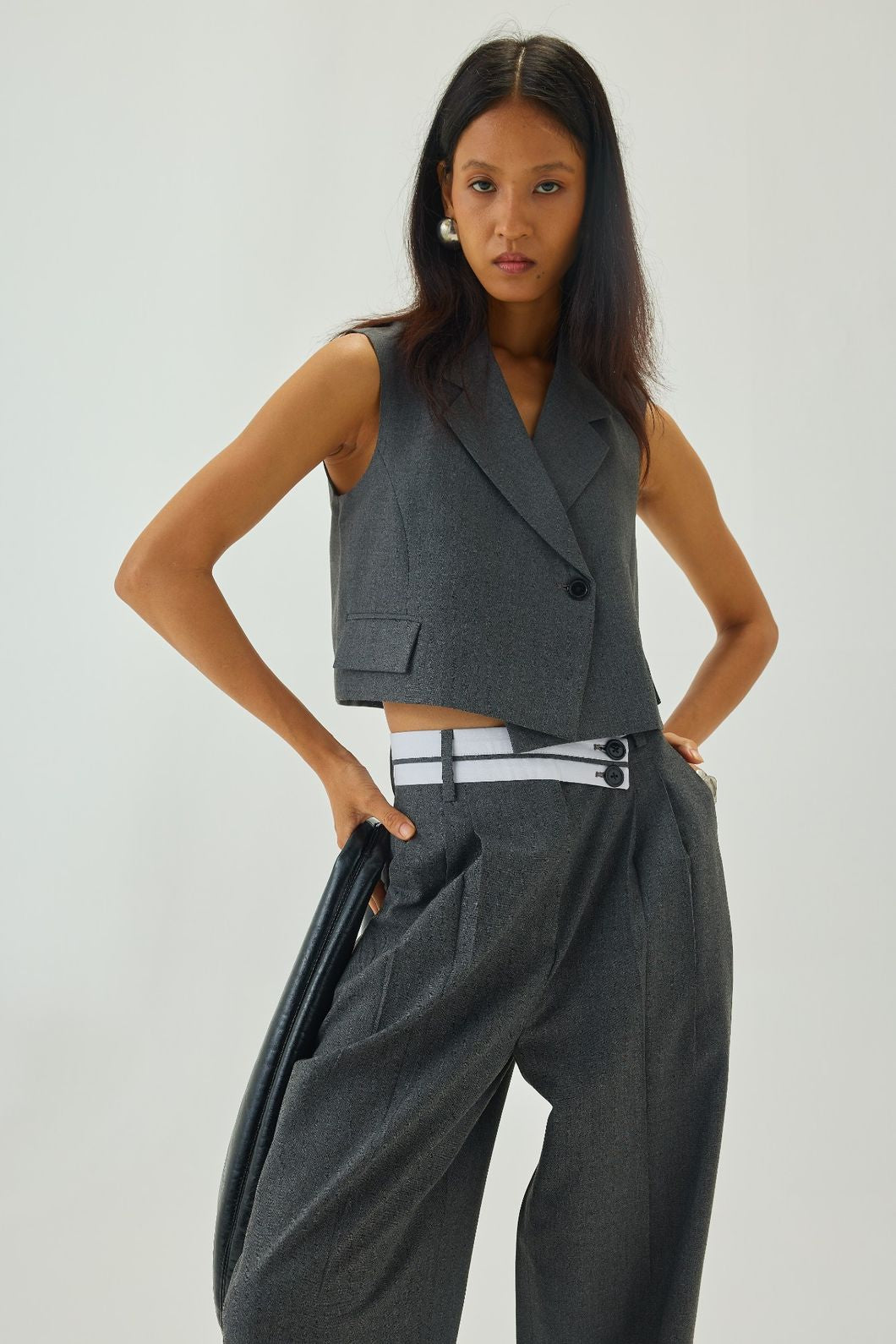 Tyra Waistcoat Grey