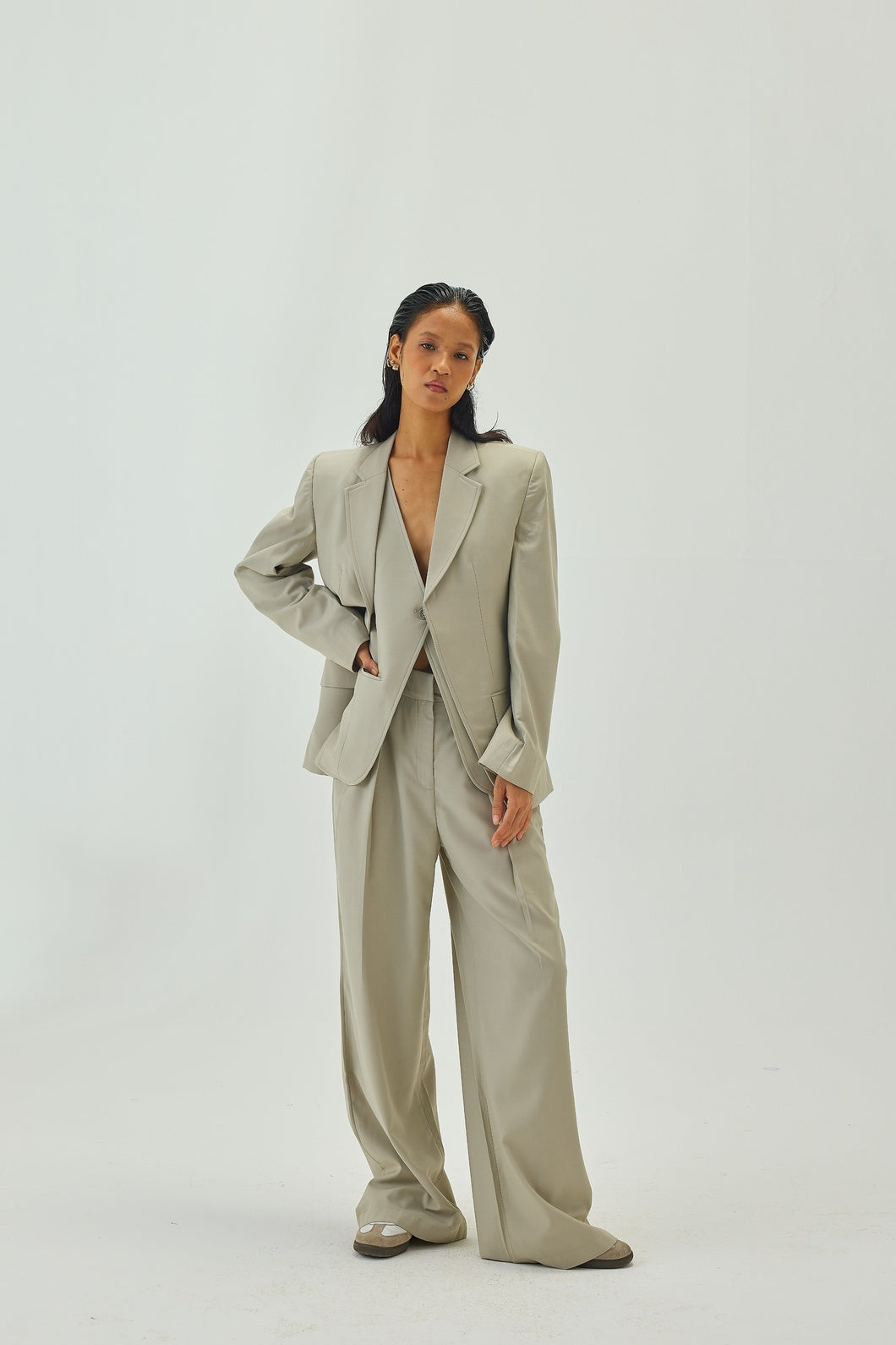 Tori Blazer Greige