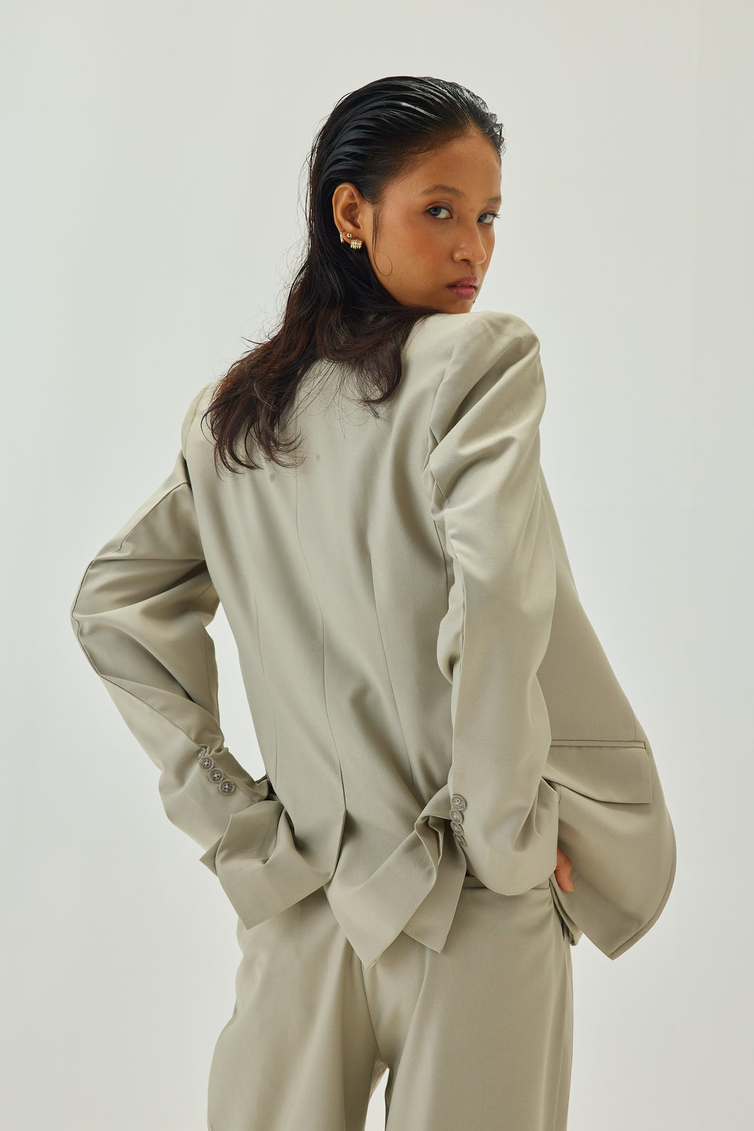 Tori Blazer Greige