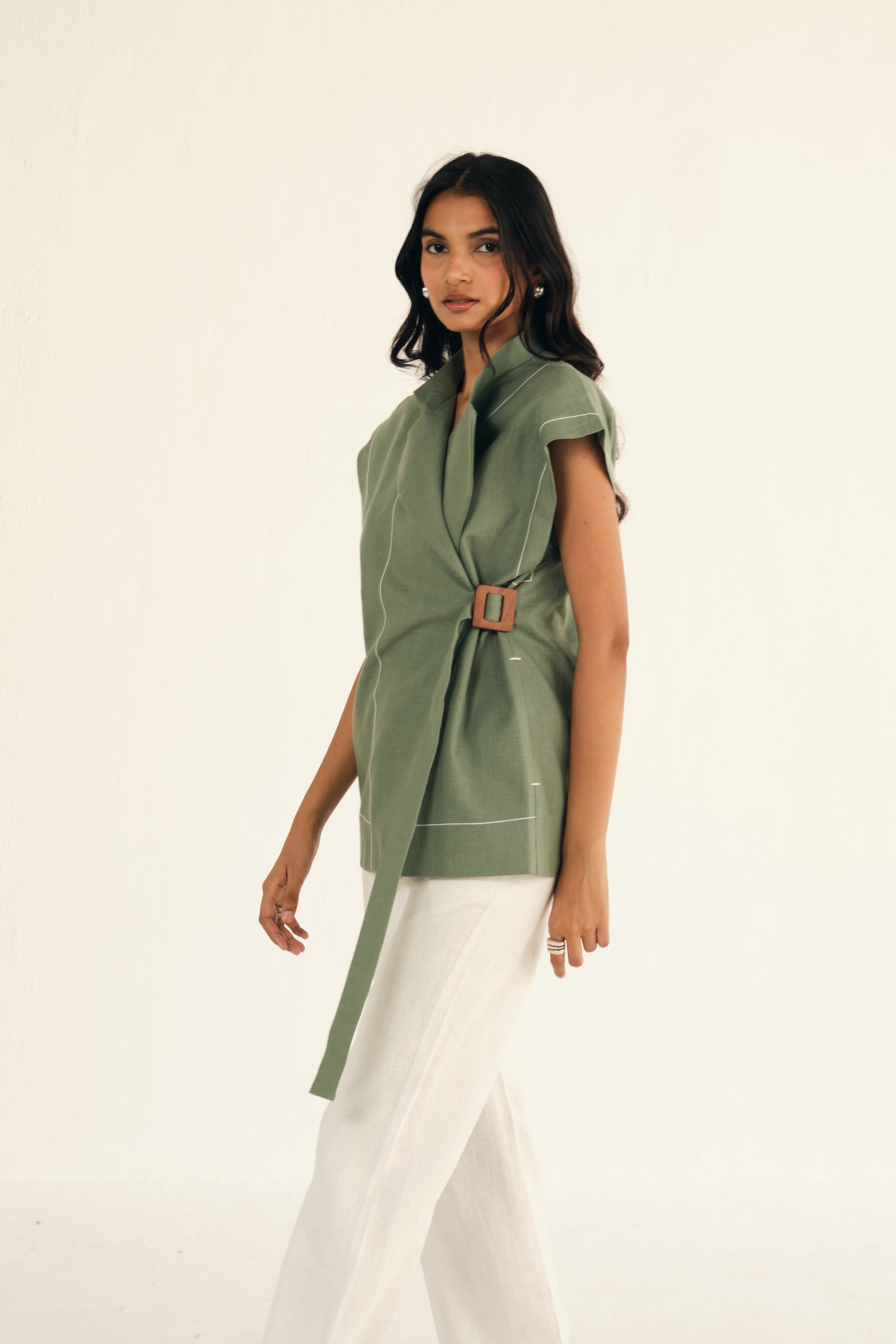 Jillian Linen Top