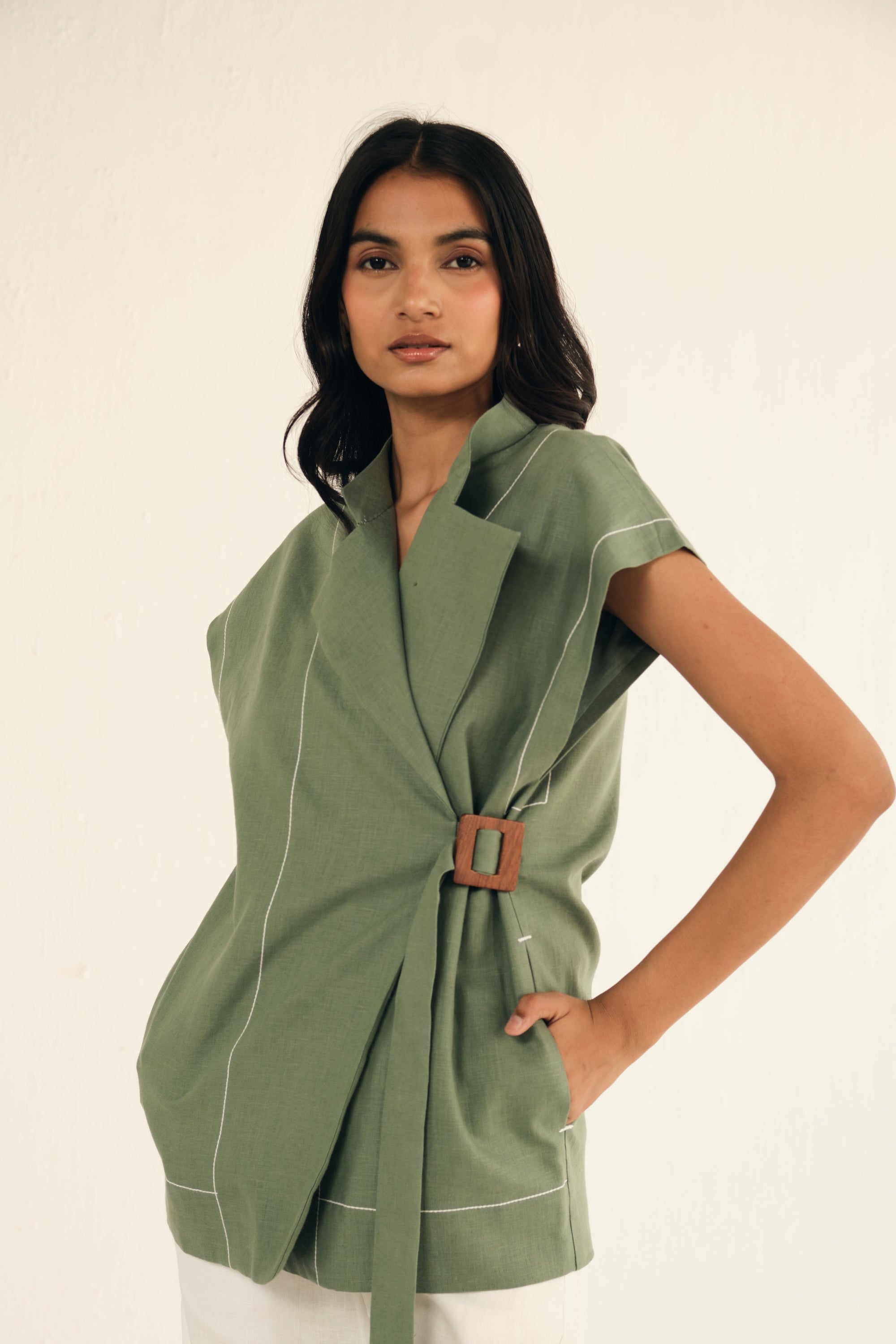 Jillian Linen Top
