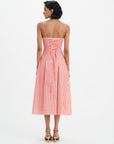 Mila Dress - Coral Vichy