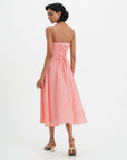 Mila Dress - Coral Vichy