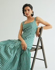 Mae Dress - Pine Vichy