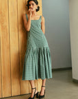 Mae Dress - Pine Vichy