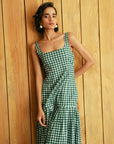 Mae Dress - Pine Vichy