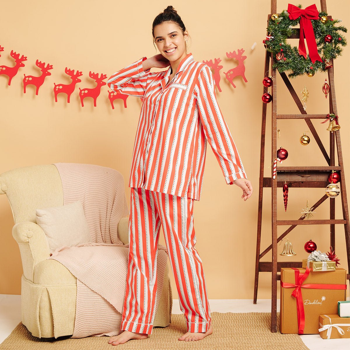 Candy Cane Pyjama Set - Bhoomi