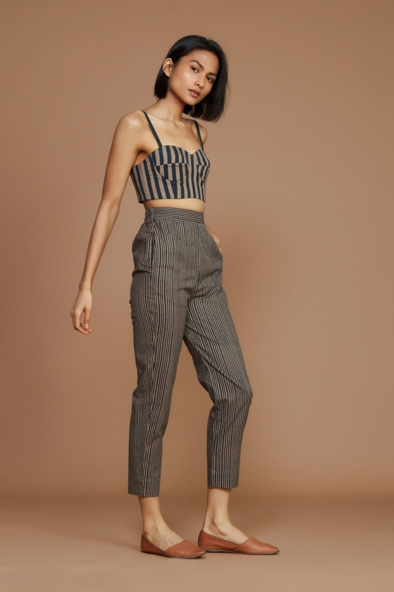 Janie Corset Pant Set Brown - Bhoomi