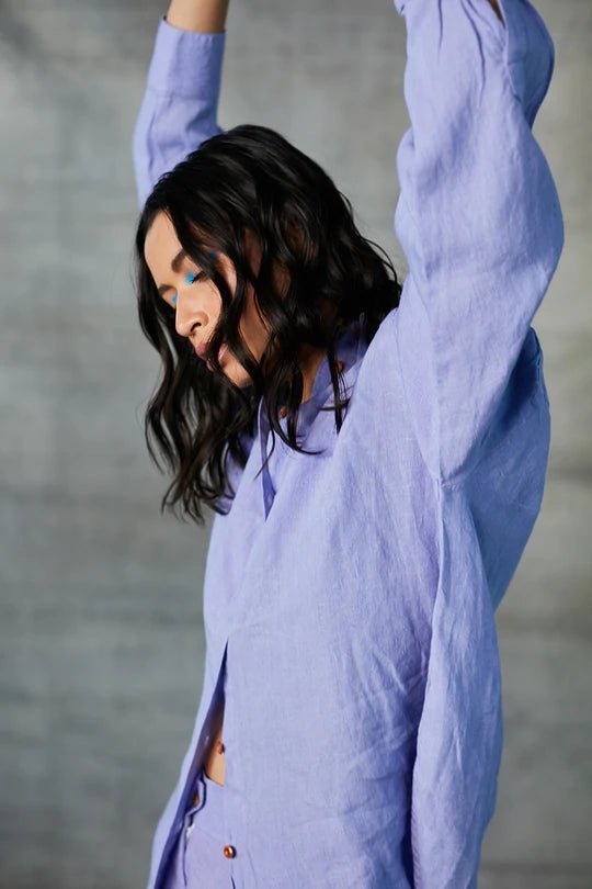 Lavender Oversized Shirt - Bhoomi