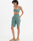 Lou Shorts - Pine Vichy