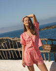 Luna Set - Coral Vichy