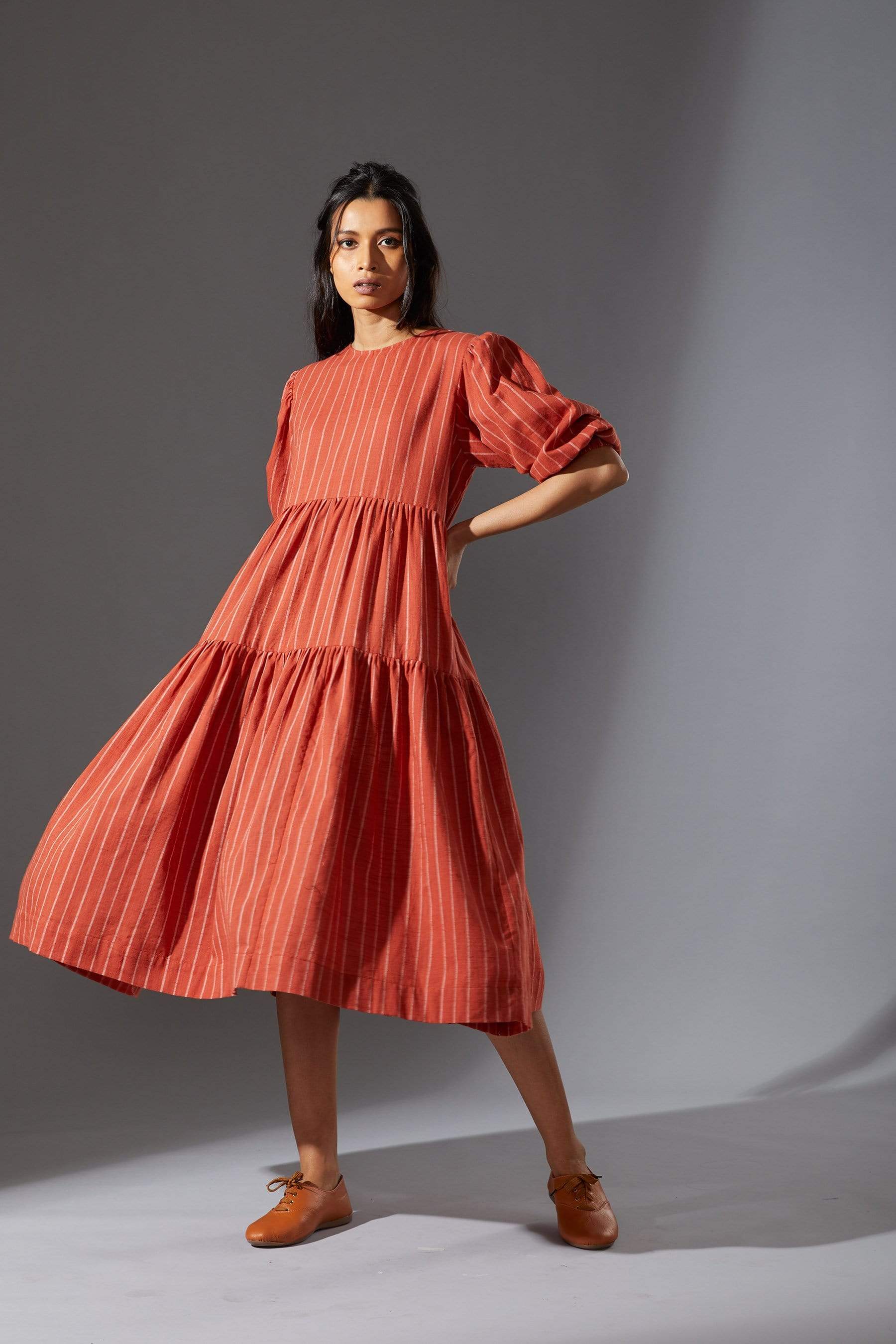 Sina Dress Rust