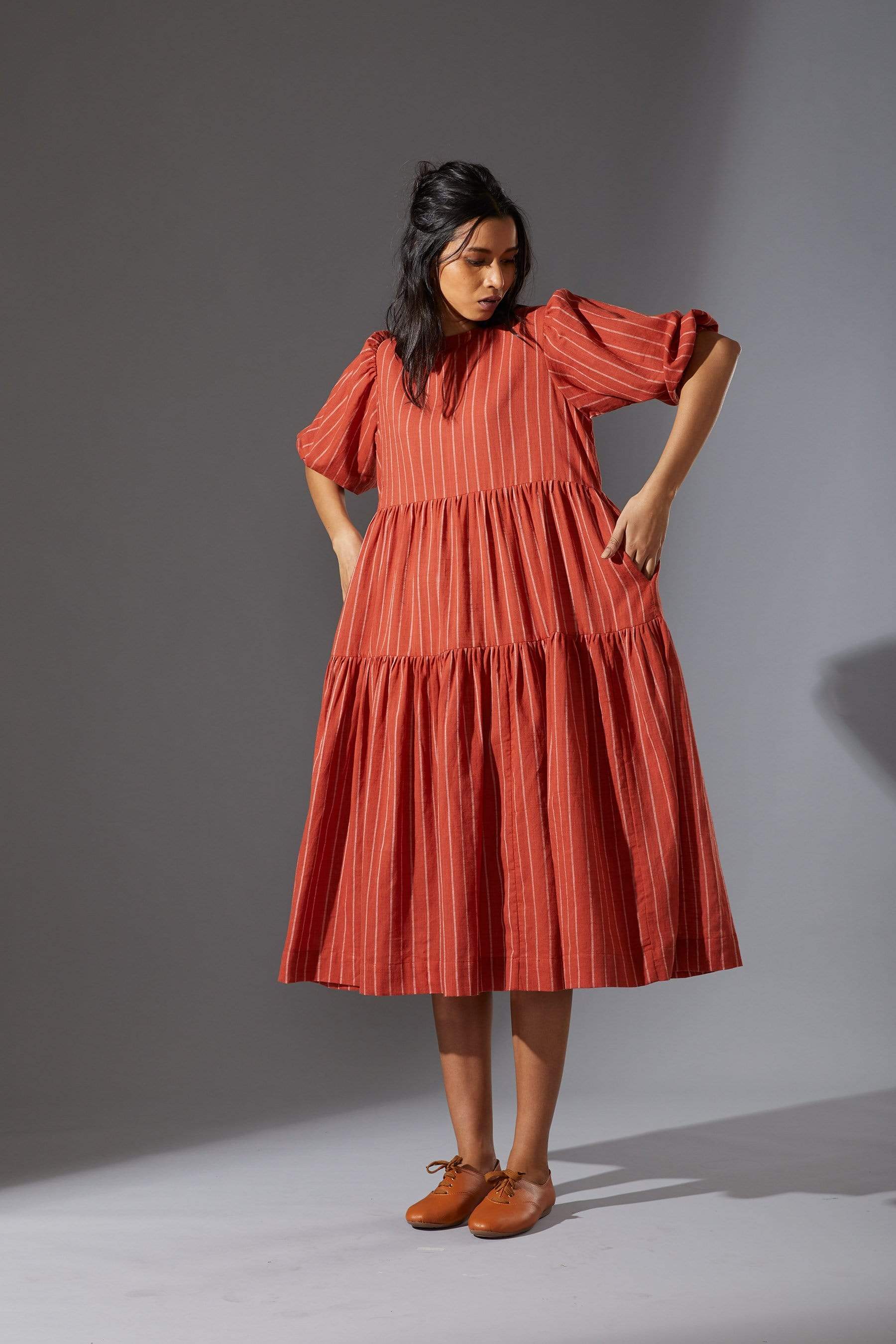 Sina Dress Rust