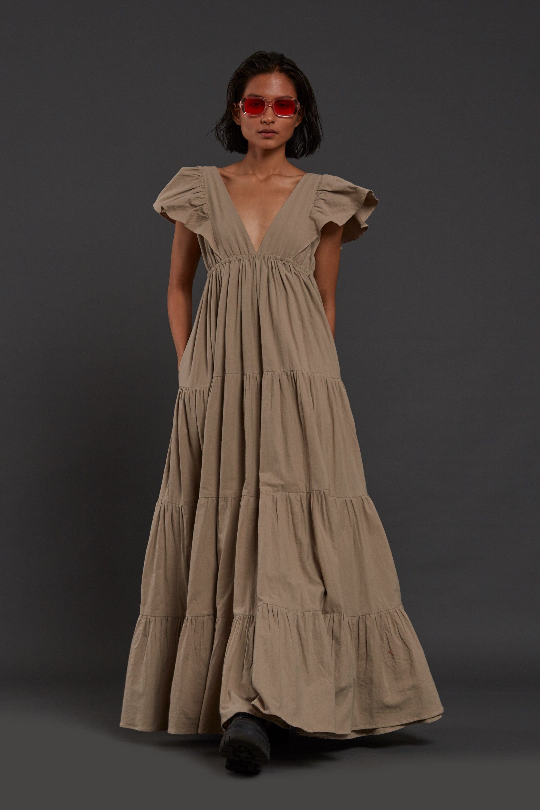 Monette Dress Beige