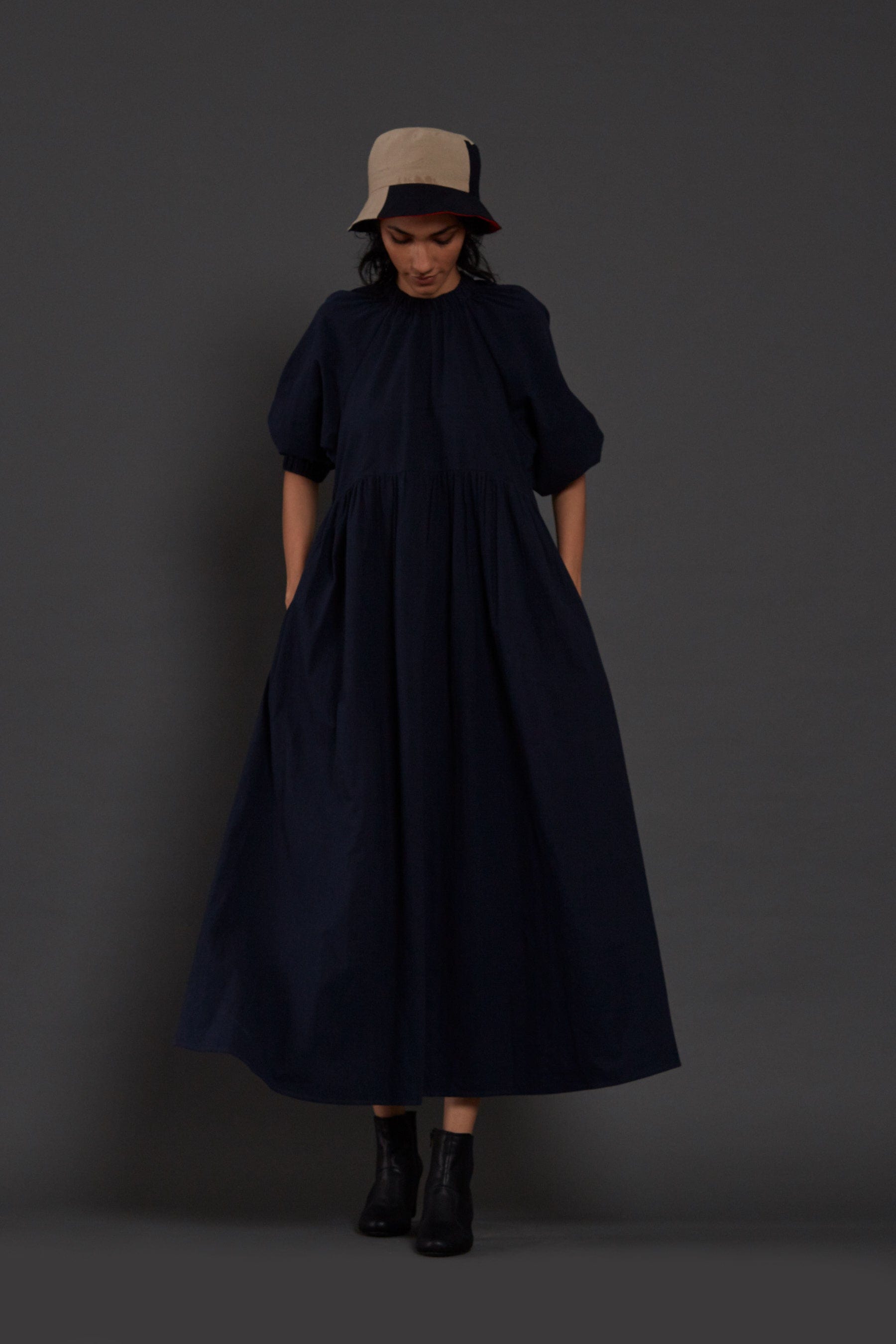 Buy Handwoven Pure Cotton Dress by MATI-Sustainable & Ethical Luxury Brand L