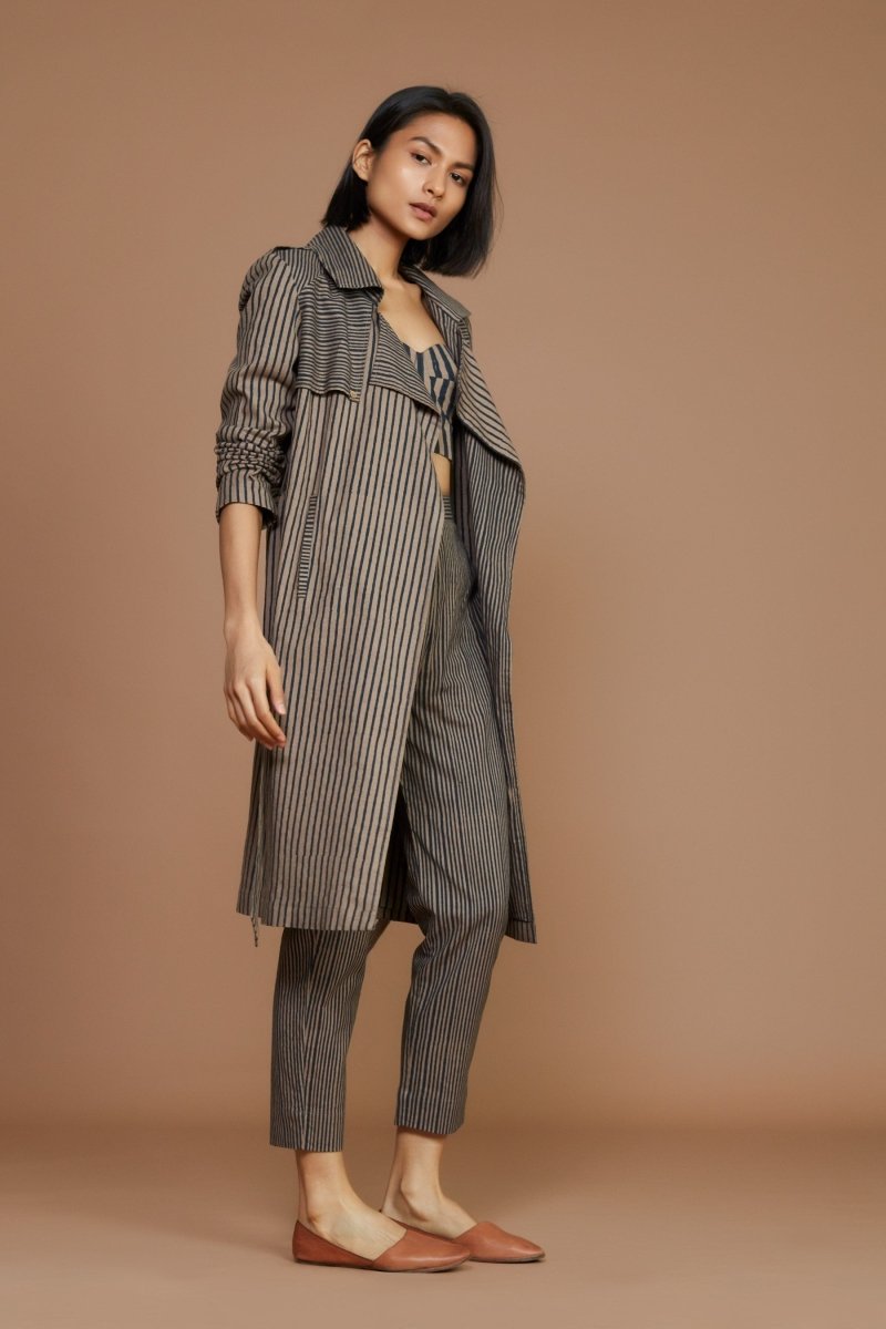 Megan Trench Coat Brown - Bhoomi