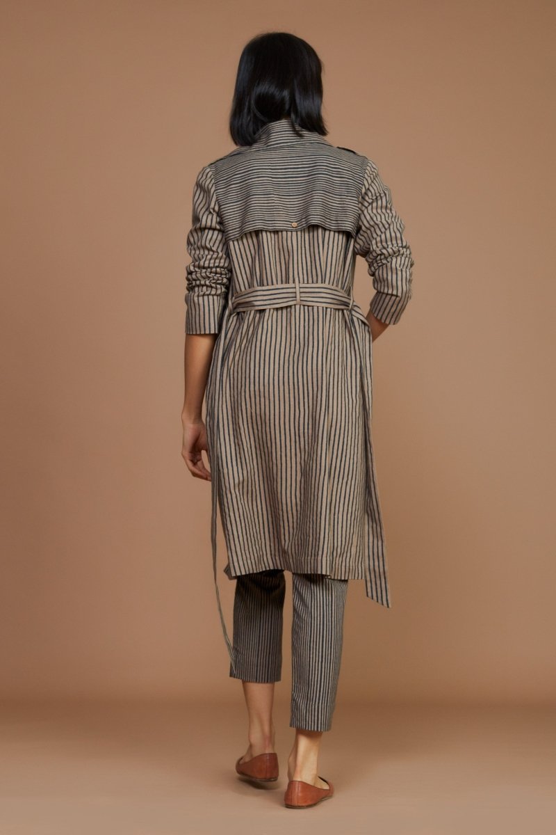 Megan Trench Coat Brown - Bhoomi