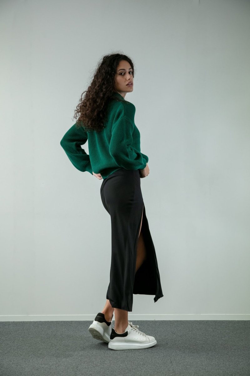 Nina Jumper Dark Green - Bhoomi
