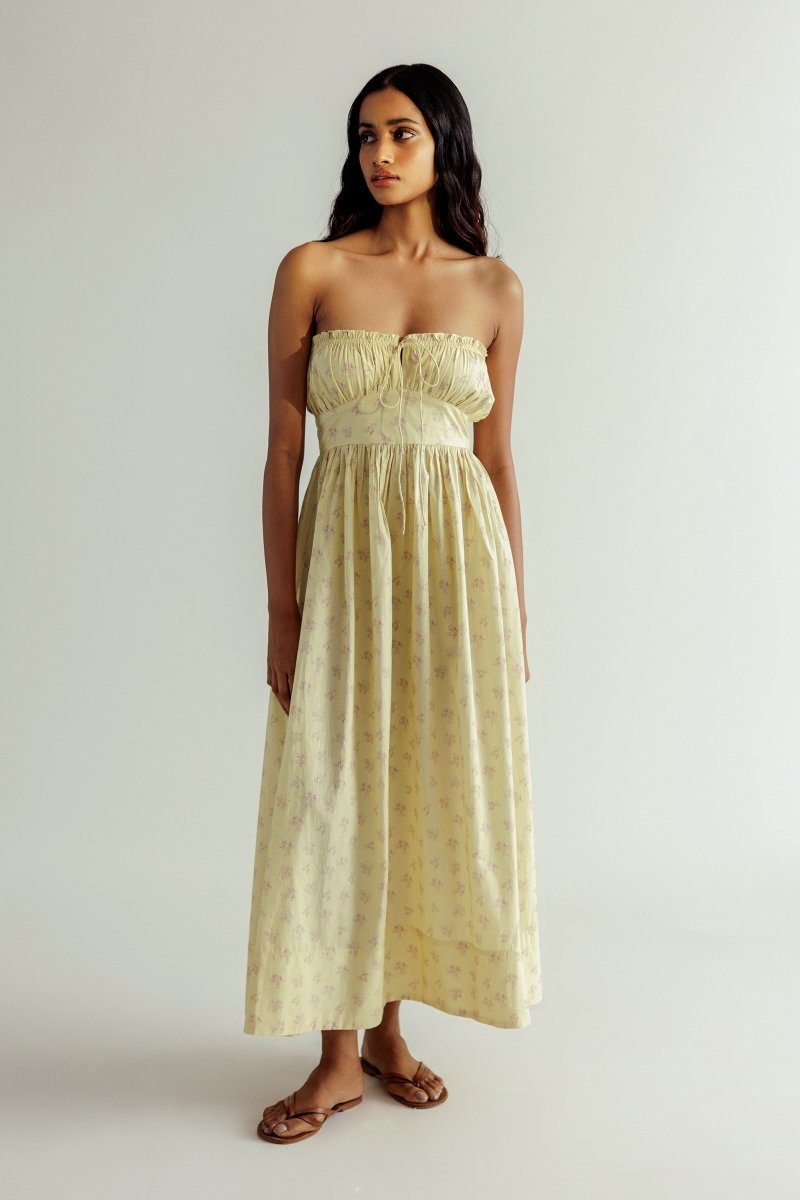 Sardinia Dress - Butter Yellow - Bhoomi