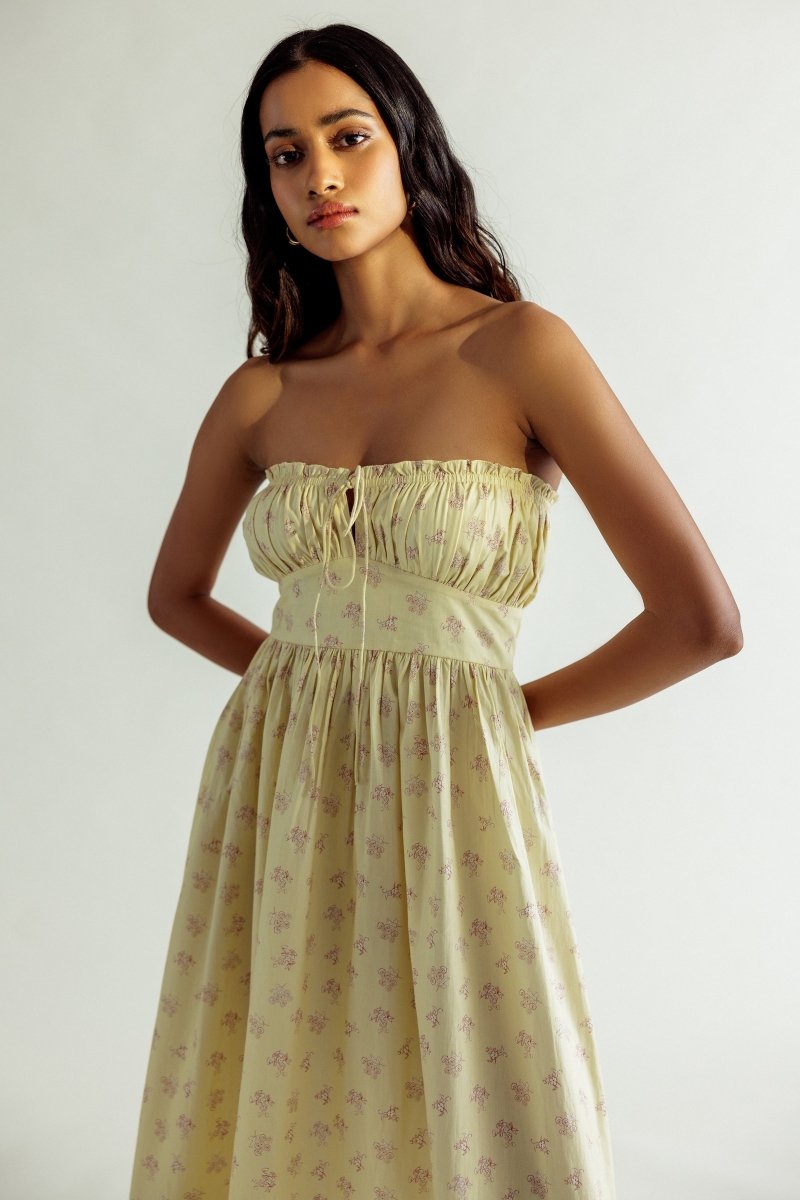 Sardinia Dress - Butter Yellow - Bhoomi