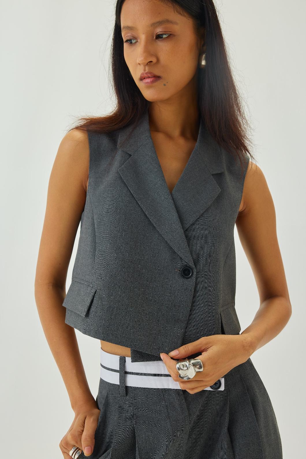 Tyra Waistcoat Grey