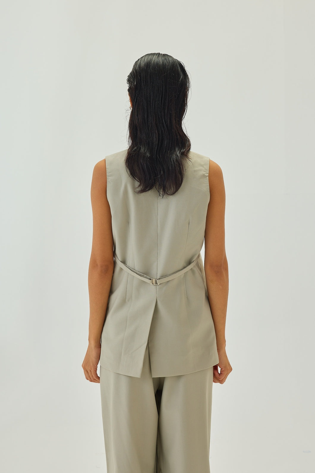 Val Waistcoat Greige