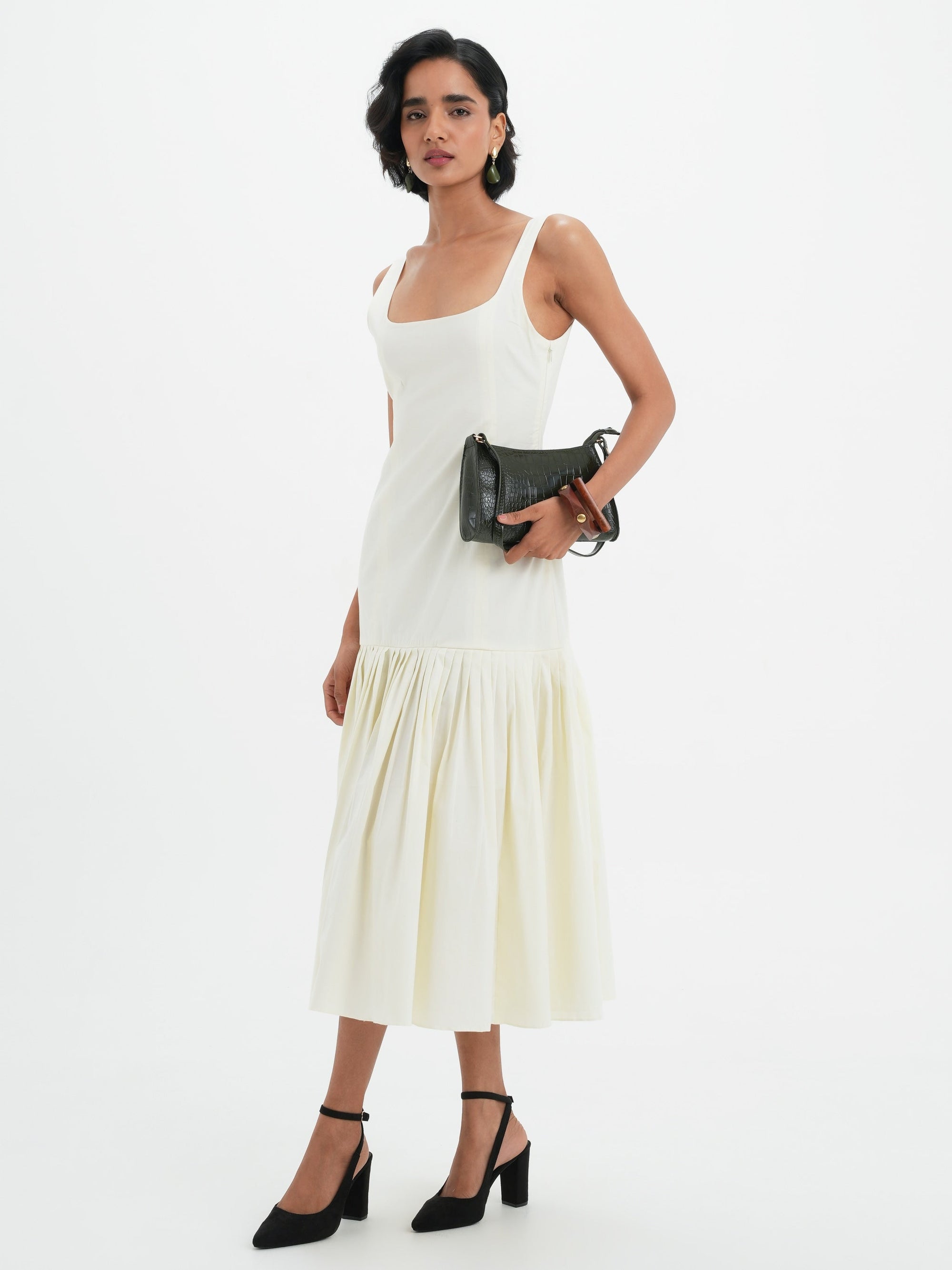 buttercream midi dress Cupshe Buttercream Beige Midi Dress - Beige