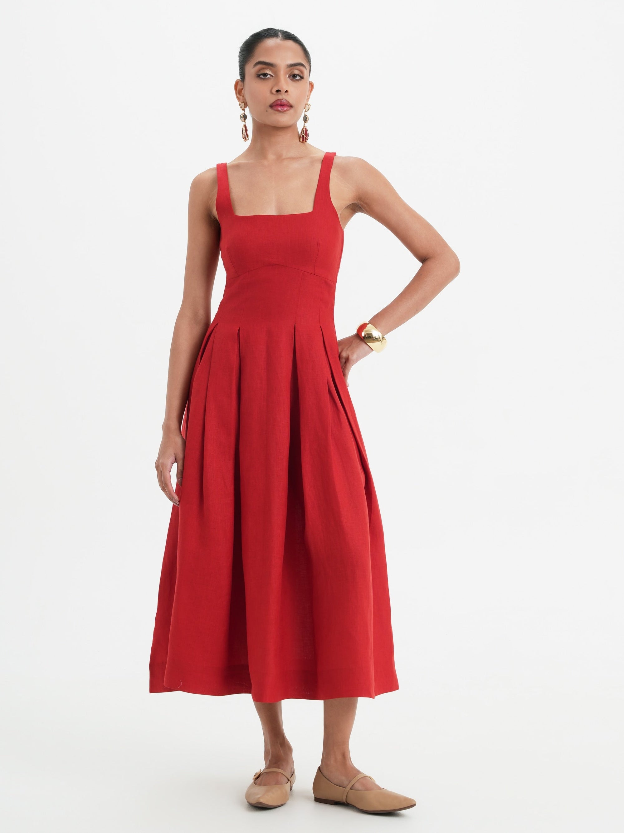Celeste Dress - Rouge