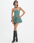 Capucine Dress - Pine Vichy