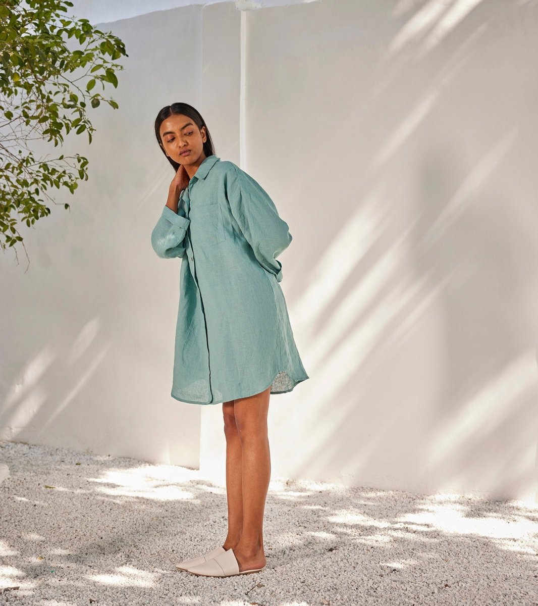 Ciel Shirt Dress - Bhoomi