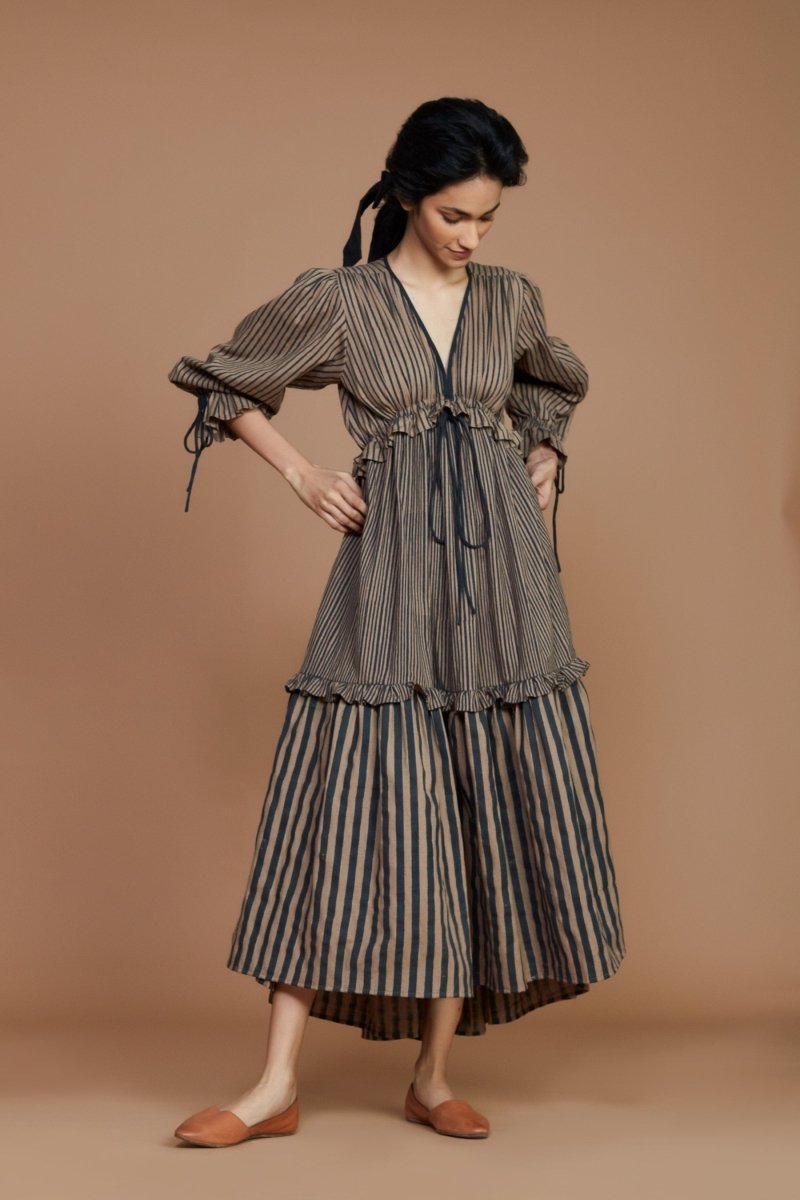 Claire Dress Brown - Bhoomi
