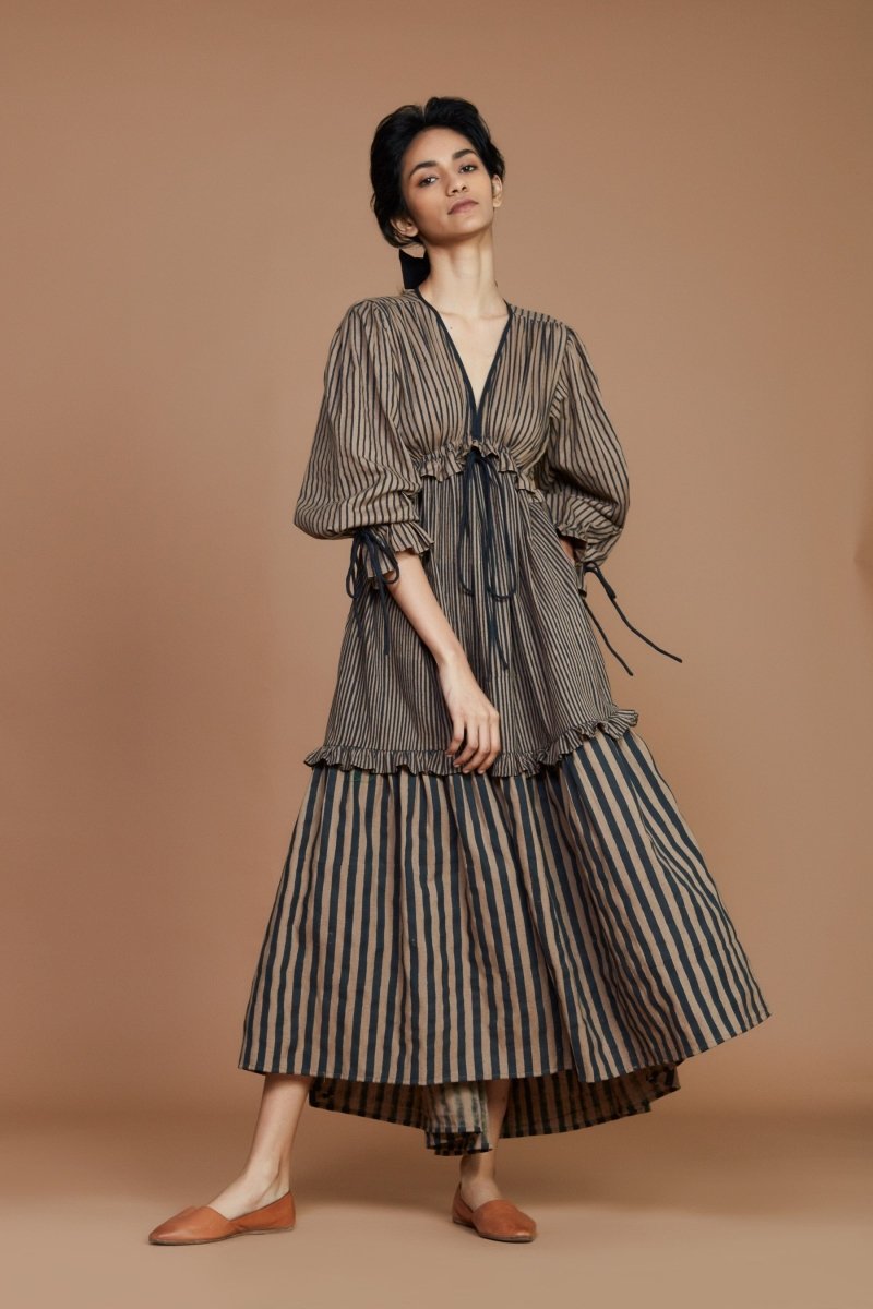 Claire Dress Brown - Bhoomi