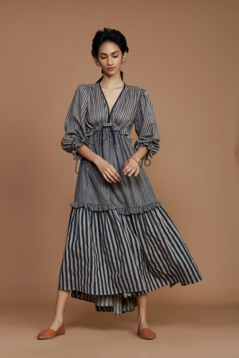 Claire Dress Charcoal - Bhoomi