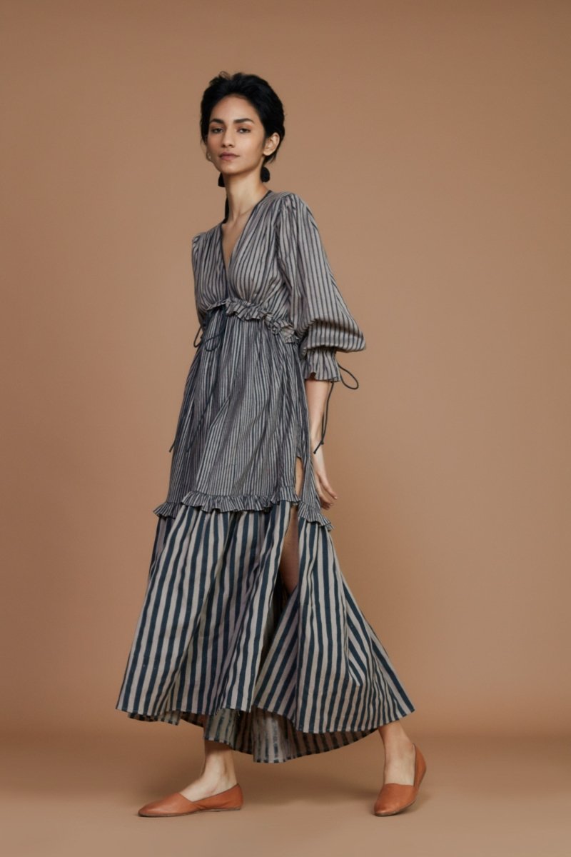 Claire Dress Charcoal - Bhoomi
