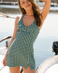 Daphne Dress - Pine Vichy