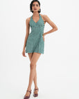 Daphne Dress - Pine Vichy