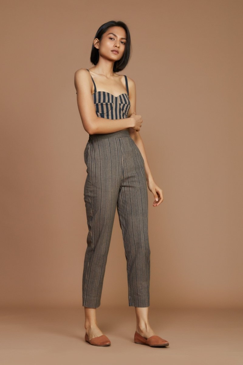Janie Corset Pant Set Brown - Bhoomi