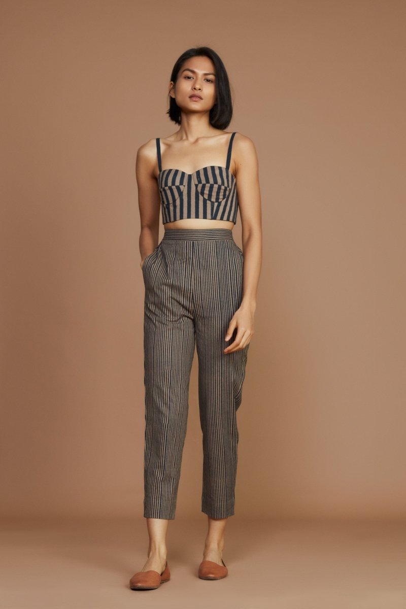 Janie Corset Pant Set Brown - Bhoomi