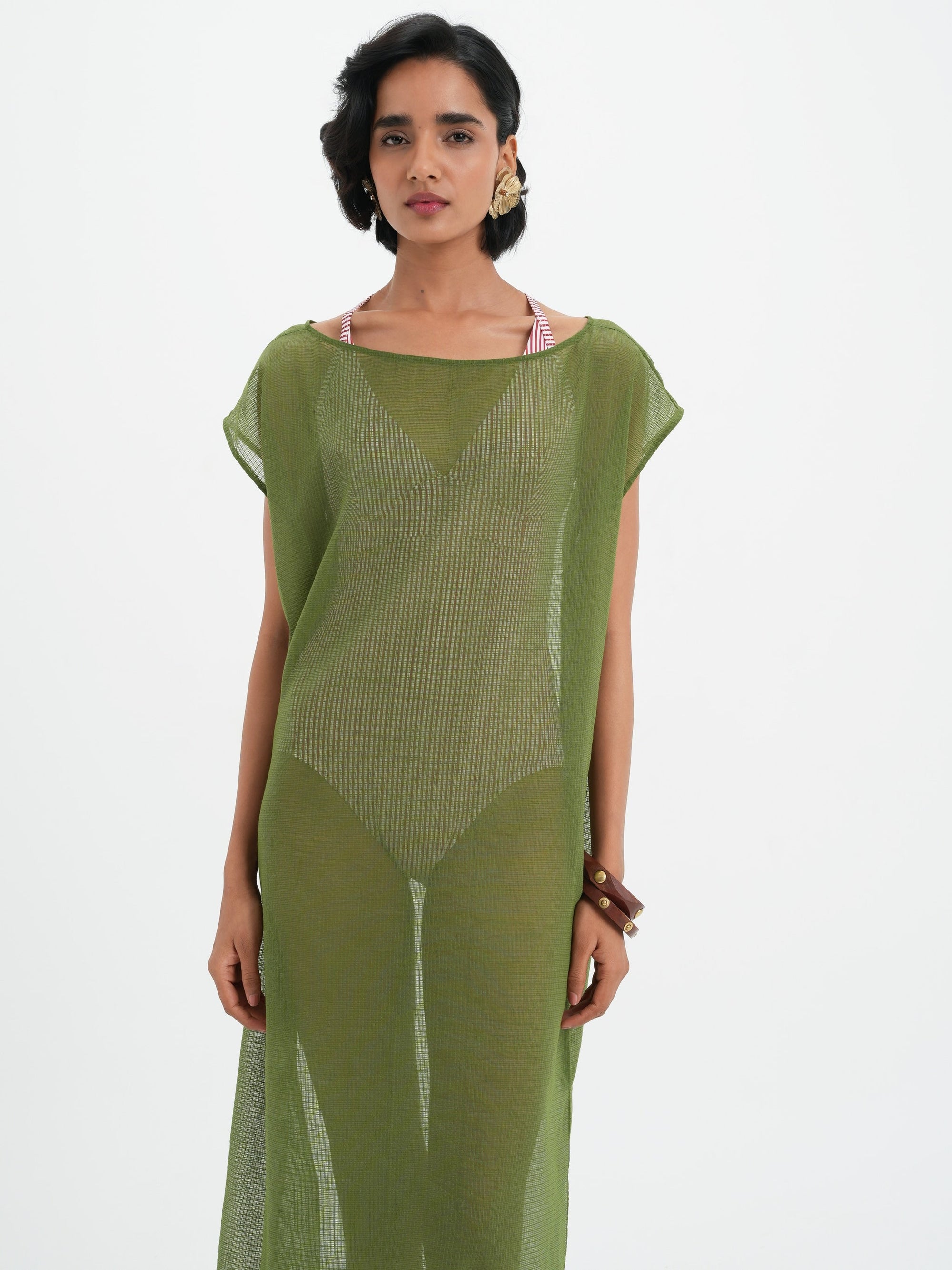 Leone Oversized Dress - Olive