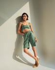 Lou Shorts - Pine Vichy