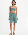 Lou Shorts - Pine Vichy