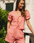 Luna Set - Coral Vichy