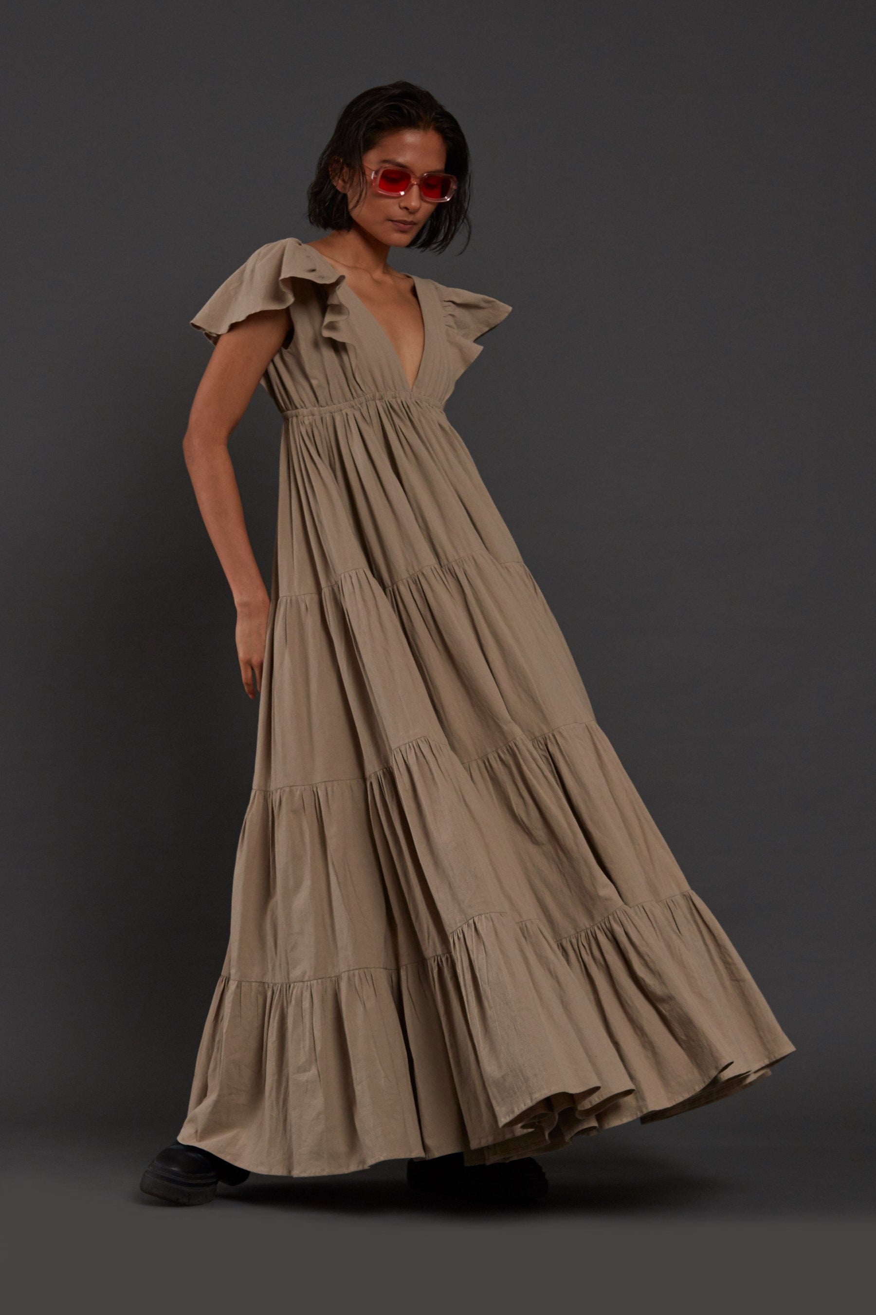 Monette Dress Beige