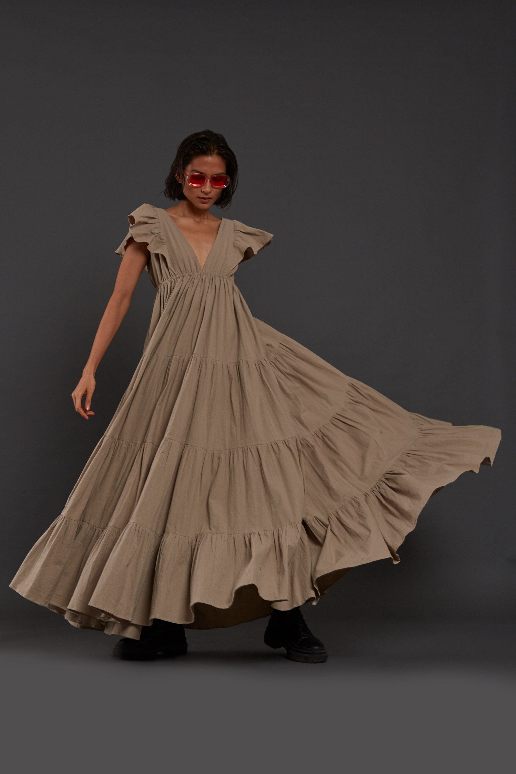 Monette Dress Beige