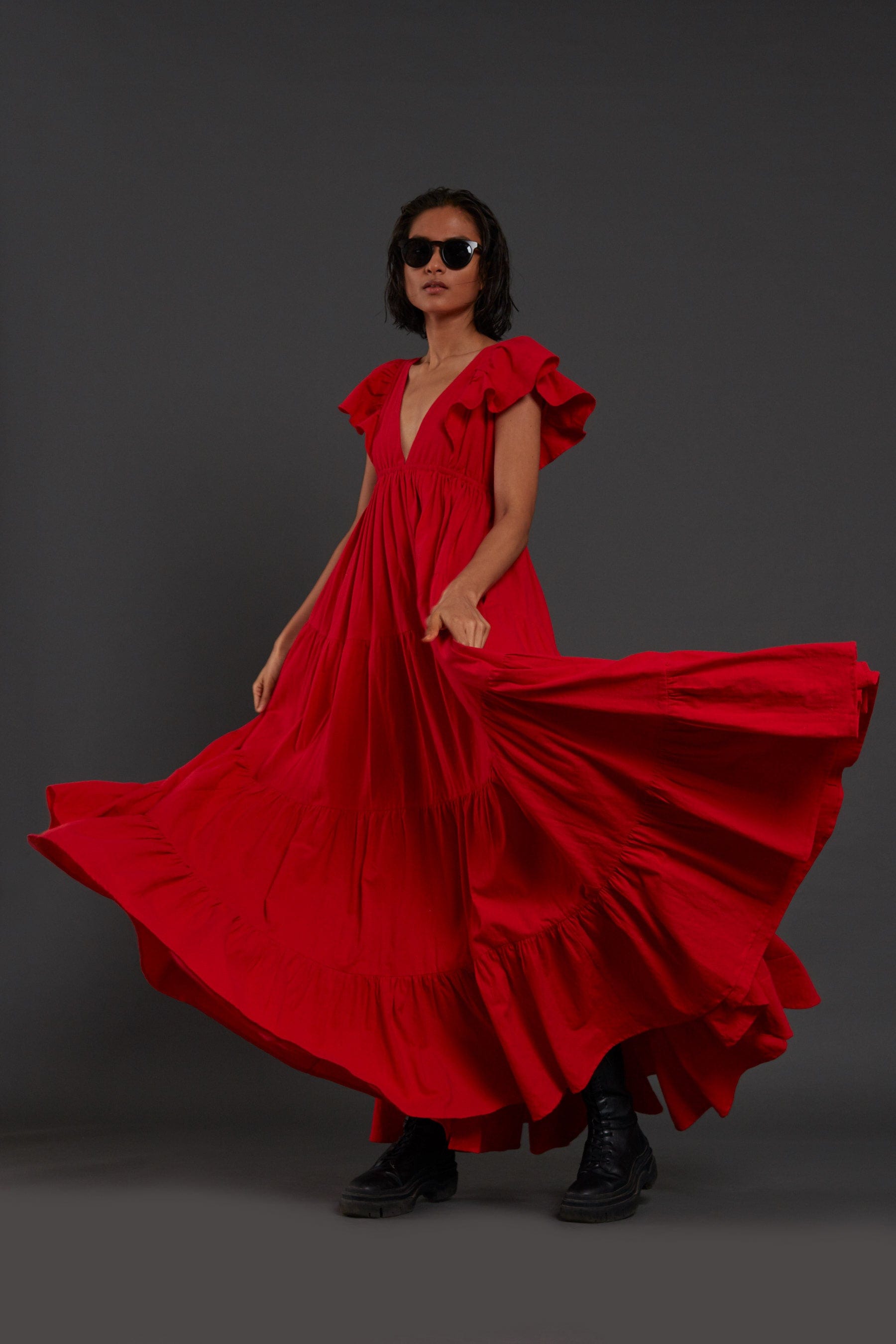 Monette Dress Red
