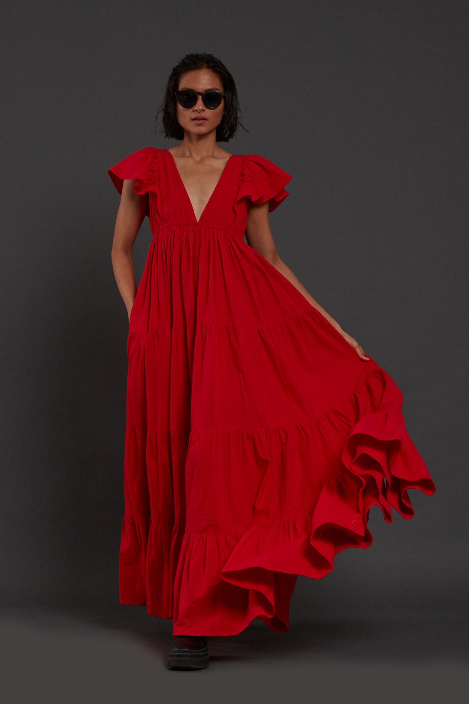 Monette Dress Red