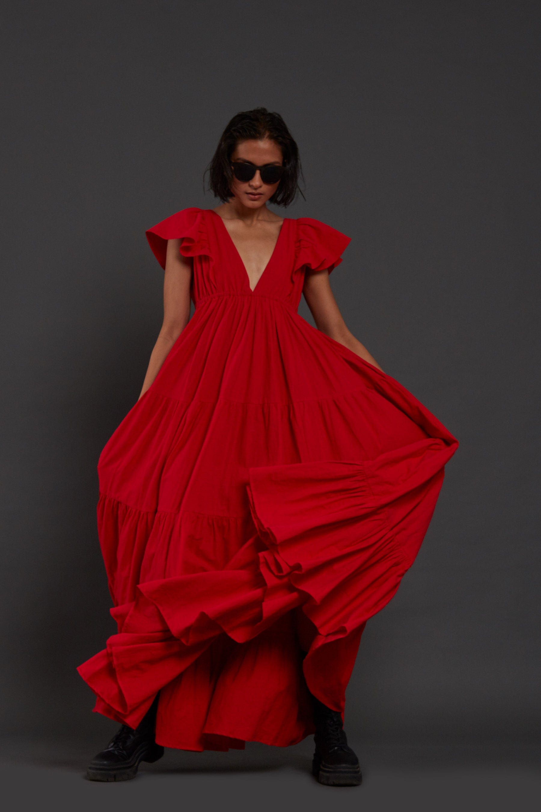 Monette Dress Red