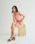 Zoe Dress - Coral Vichy